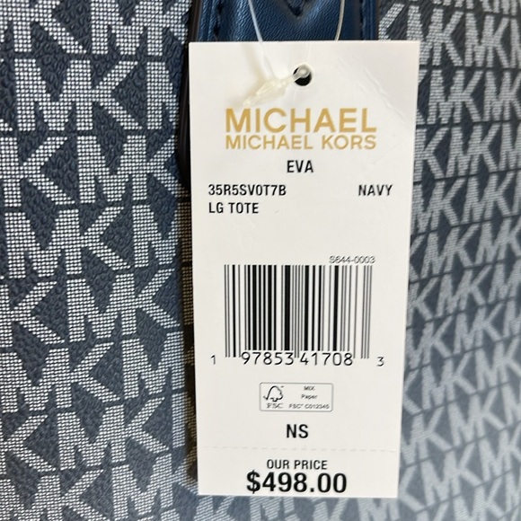 Michael Kors Eva Large Ombré Signature Logo Tote Bag
Navy
NWT - Picture 8 of 16